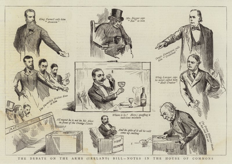 The Debate on the Arms (Ireland) Bill, Notes in the House of Commons by Randolph Caldecott