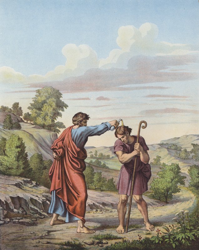 Samuel Anointing Saul as King of Israel and Judah by Raffaello Sanzio Raphael