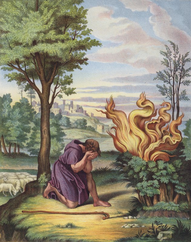 Moses and the Burning Bush by after Raphael