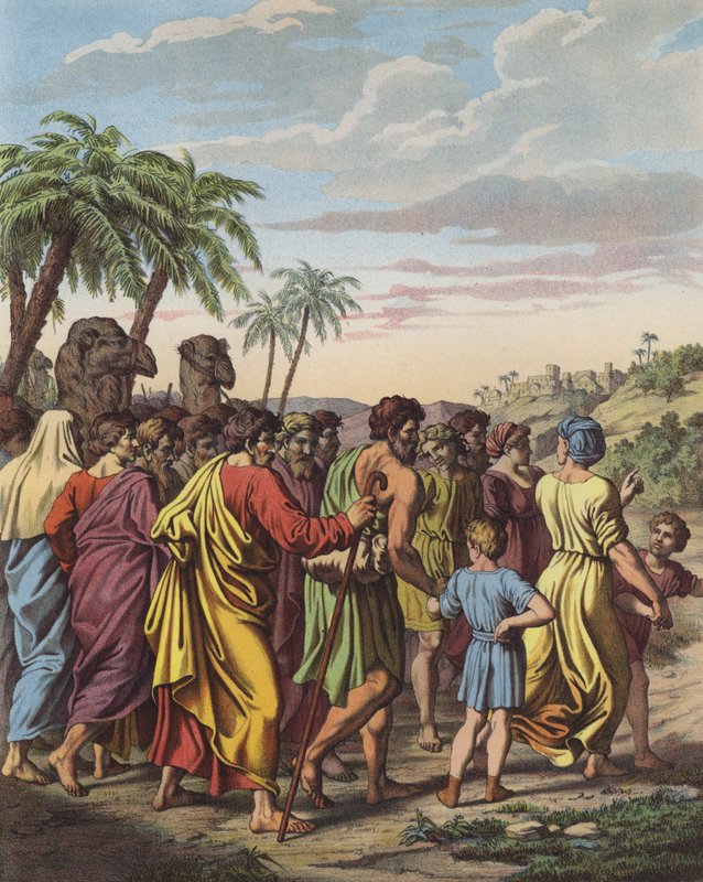Return of the Israelites from their captivity in Babylon by after Raphael