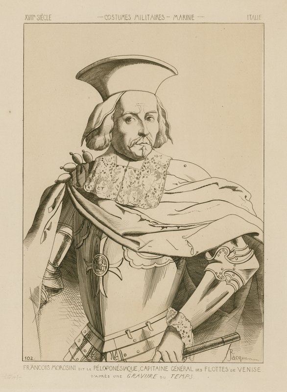 Francesco Morosini, Called Peloponnesiaco, General Captain of the Fleets of Venice by Raphael Jacquemin