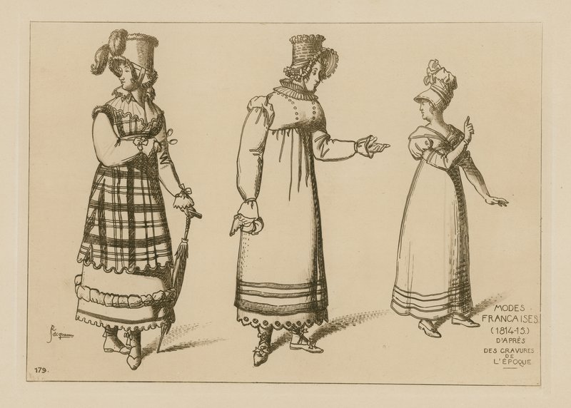 French Fashions (1814-15) by Raphael Jacquemin
