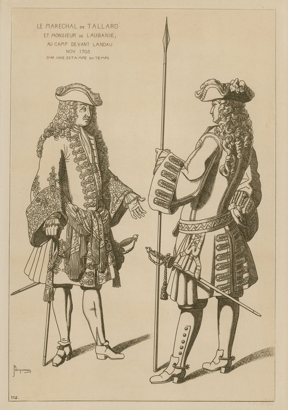 Marshal of Tallard and Mr Laubanie at Camp Before the Battle of Landau, November 1703 by Raphael Jacquemin