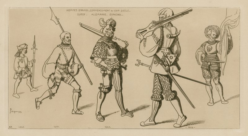 Men at Arms, Start of the 16th Century by Raphael Jacquemin