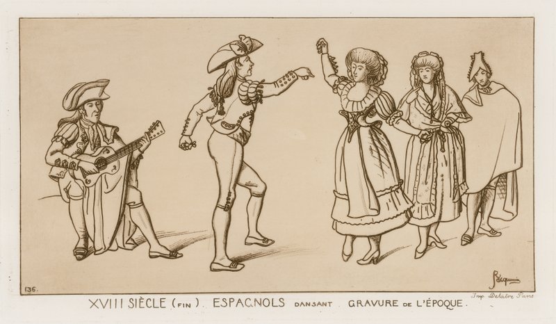 Spanish Dancers at the End of the 18th Century by Raphael Jacquemin