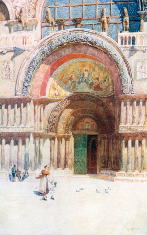 The Doorway of San Marco by Reginald Barratt