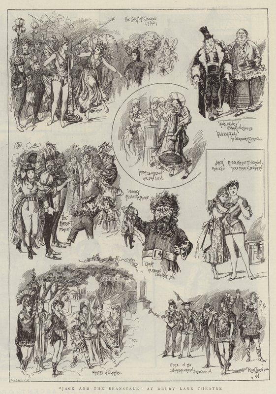 "Jack and the Beanstalk" at Drury Lane Theatre by Reginald Thomas Cleaver