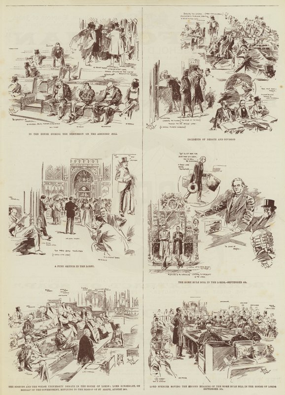 The Home Rule Session, Some "Daily Graphic" Sketches in Parliament by Reginald Thomas Cleaver