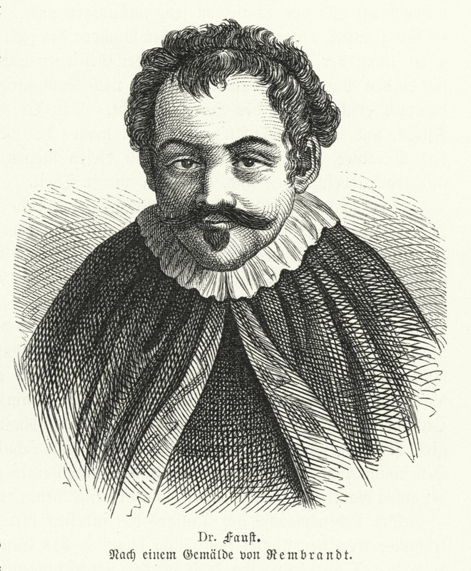 Dr Faust by Rembrandt van Rijn