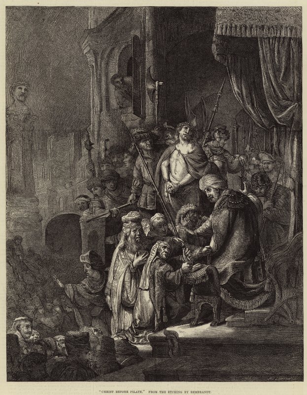 Christ before Pilate by Rembrandt van Rijn