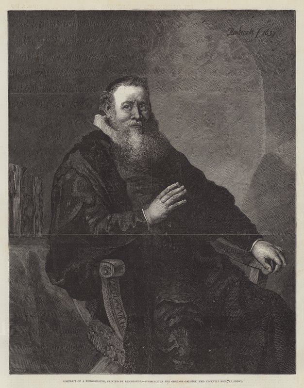 Portrait of a Burgomaster by Rembrandt van Rijn