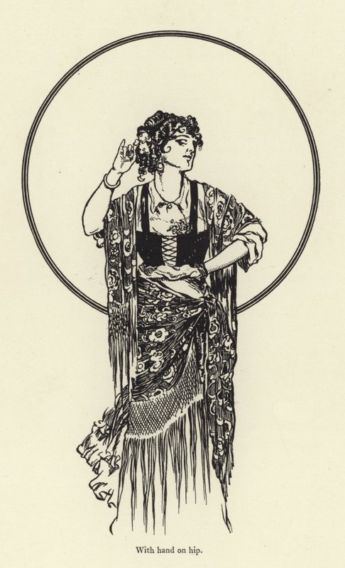 With Hand on Hip by René Bull