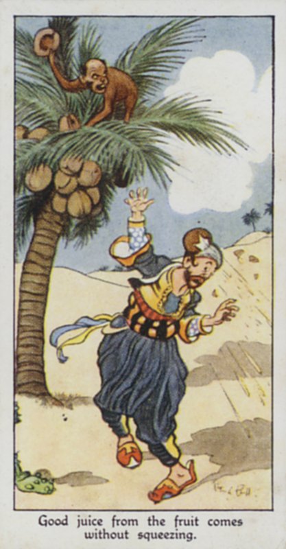 Eastern Proverb: Good juice from the fruit comes without squeezing by René Bull
