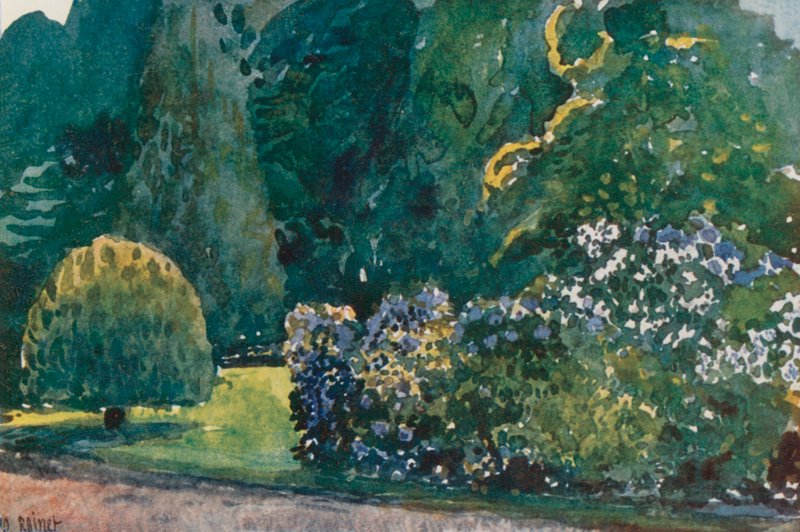 Petit Trianon, Flower Garden, Versailles by Rene Binet
