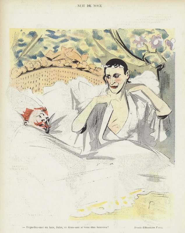 Wedding Night (Illustration for Le Rire) by Rene George Hermann Paul