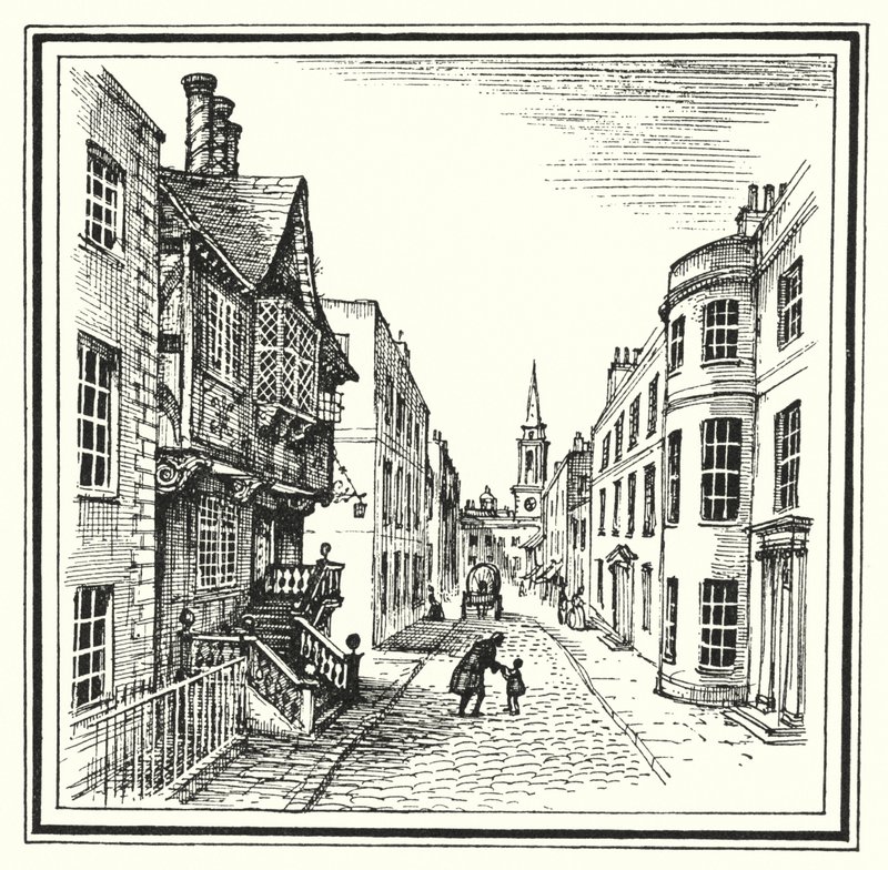 Hans Christian Andersen: The Old House by Rex (after) Whistler