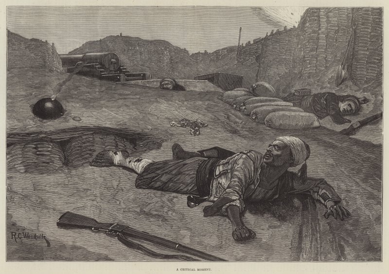 A Critical Moment by Richard Caton Woodville junior