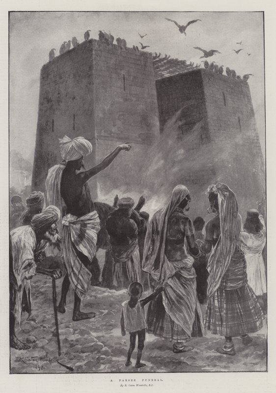A Parsee Funeral by Richard Caton Woodville junior