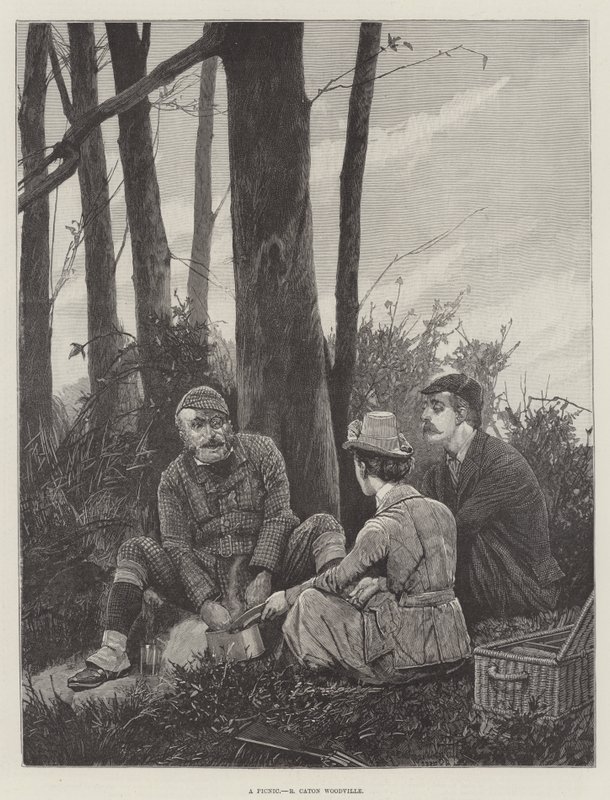 A Picnic by Richard Caton Woodville junior