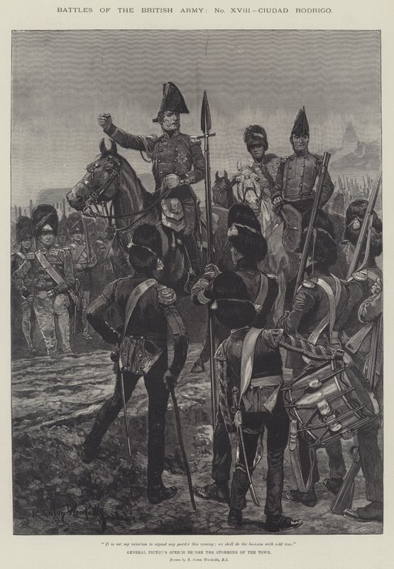 Battles of the British Army, Ciudad Rodrigo by Richard Caton Woodville junior