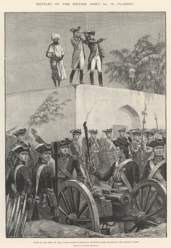 Battles of the British Army, Plassey by Richard Caton Woodville junior