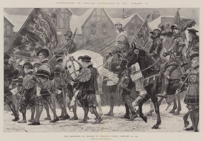 Coronations of English Sovereigns, Edward VI by Richard Caton Woodville junior