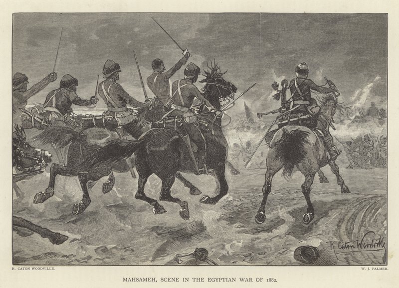 Mahsameh, Scene in the Egyptian War of 1882 by Richard Caton Woodville junior
