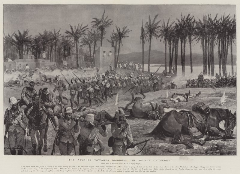 The Advance towards Dongola, the Battle of Ferket by Richard Caton Woodville junior
