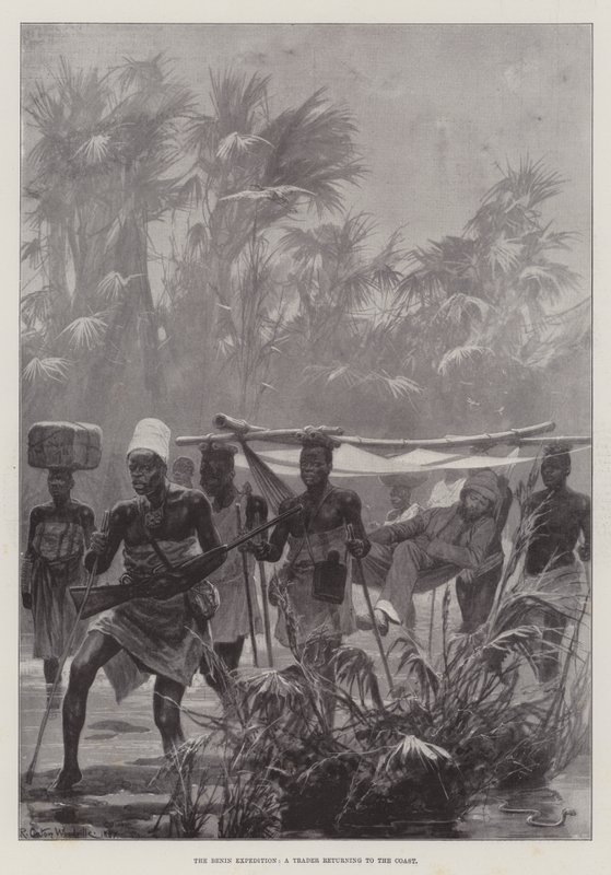 The Benin Expedition, a Trader returning to the Coast by Richard Caton Woodville junior