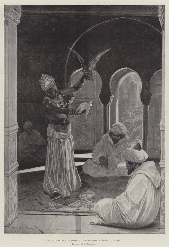 The Late Sultan of Morocco, a Plaything of Muley-el-Hassan by Richard Caton Woodville junior