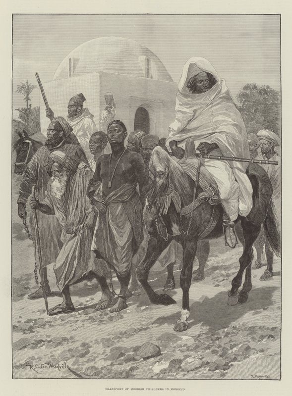 Transport of Moorish Prisoners in Morocco by Richard Caton Woodville junior