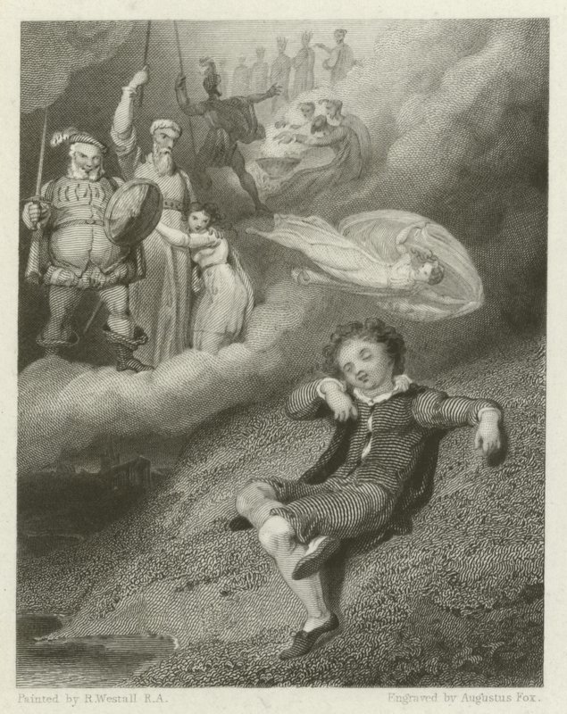 The Dreams of the Youthful Shakespeare by Richard Westall