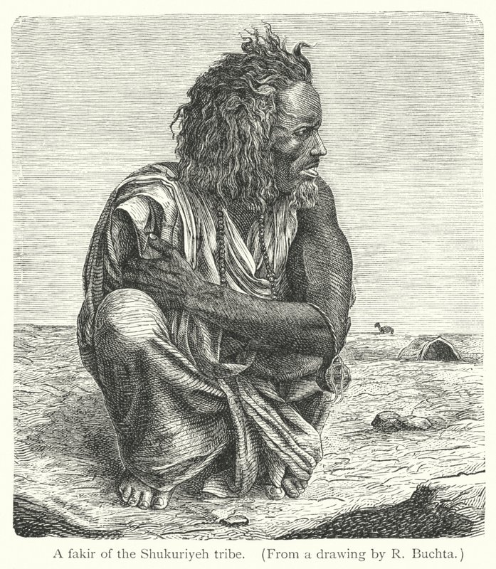 A fakir of the Shukuriyeh tribe by Richard (after) Buchta