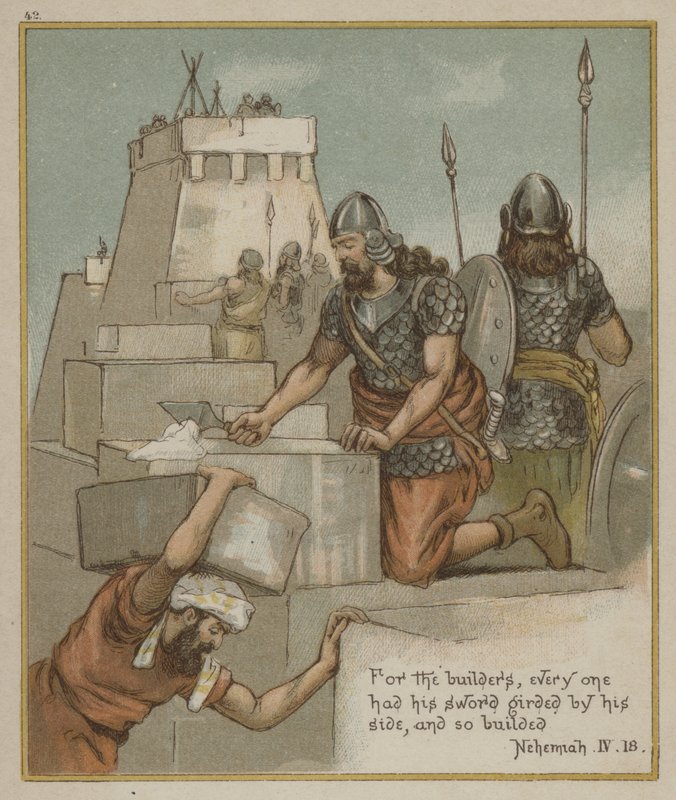 Builders, Everyone with His Sword Girded by His Side by Richard Andre