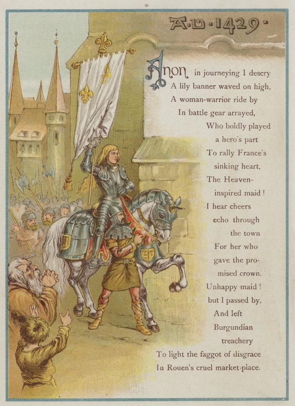 Page from Upstream by Richard Andre, Joan of Arc by Richard Andre