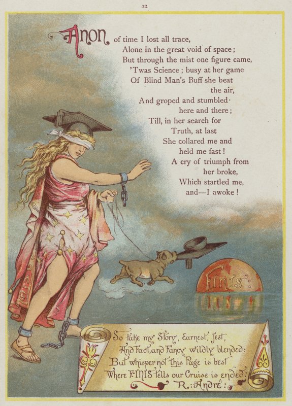 Page from Upstream by Richard Andre, Search for the beginning of time by Richard Andre