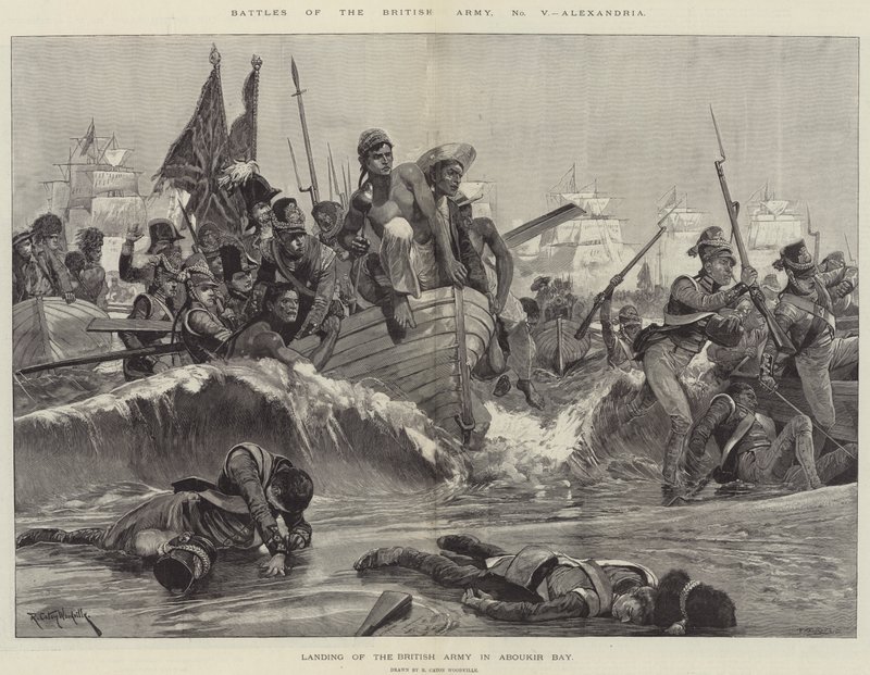 Battles of the British Army, Alexandria by Richard Caton II (after) Woodville