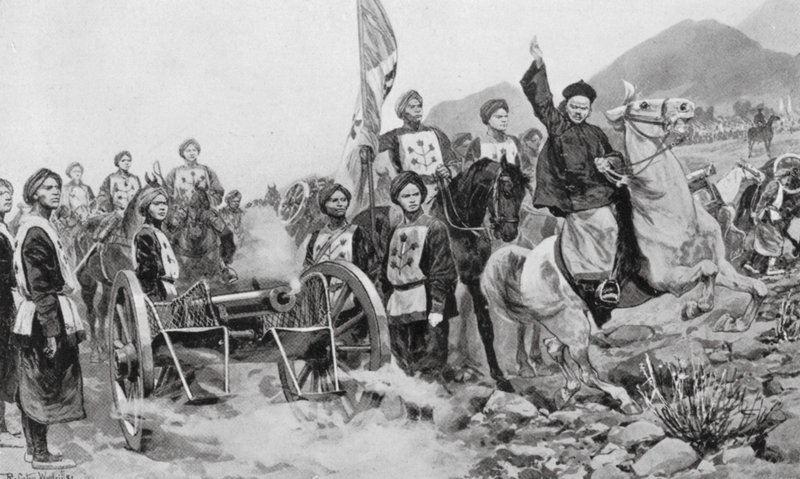 The Chino-Japanese War by Richard Caton II (after) Woodville