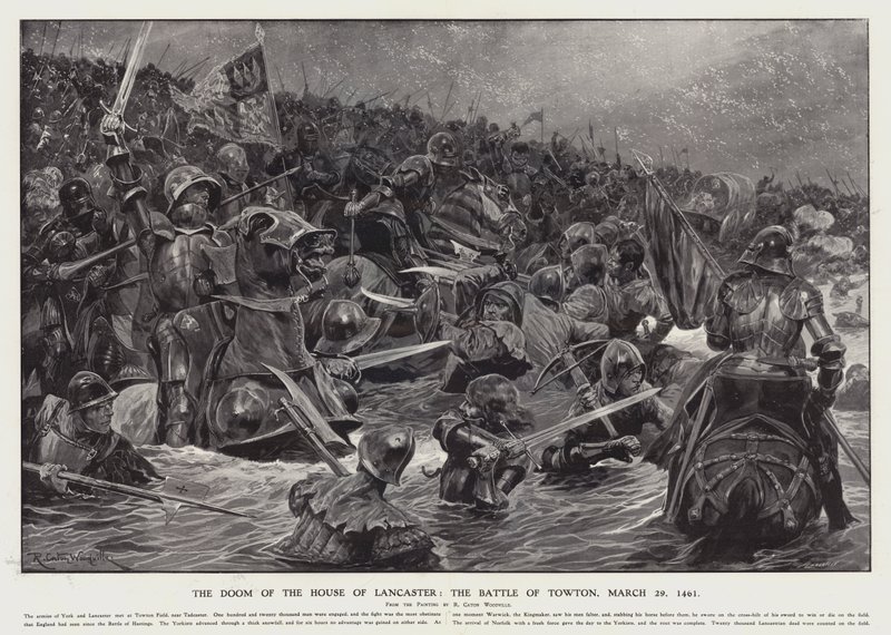 The Doom of the House of Lancaster: The Battle of Towton, 29 March 1461 by Richard Caton II (after) Woodville