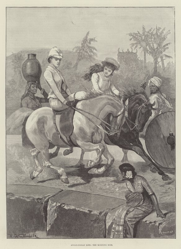 Anglo-Indian Life, the Morning Ride by Richard Caton Woodville junior