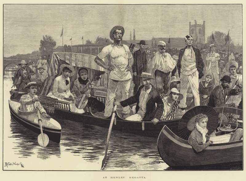 At Henley Regatta by Richard Caton Woodville junior