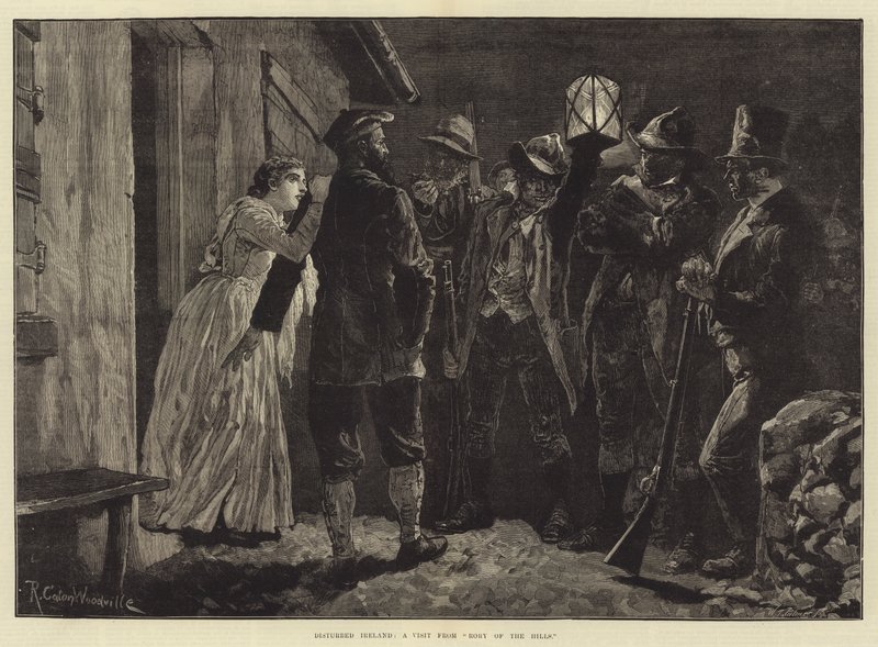 Disturbed Ireland, a Visit from Rory of the Hills by Richard Caton Woodville junior