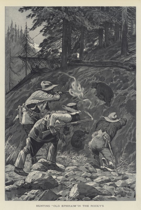 Hunting Old Ephraim in the Rockies by Richard Caton Woodville junior