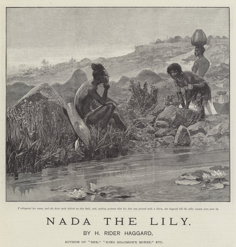Nada the Lily, by H Rider Haggard by Richard Caton Woodville junior
