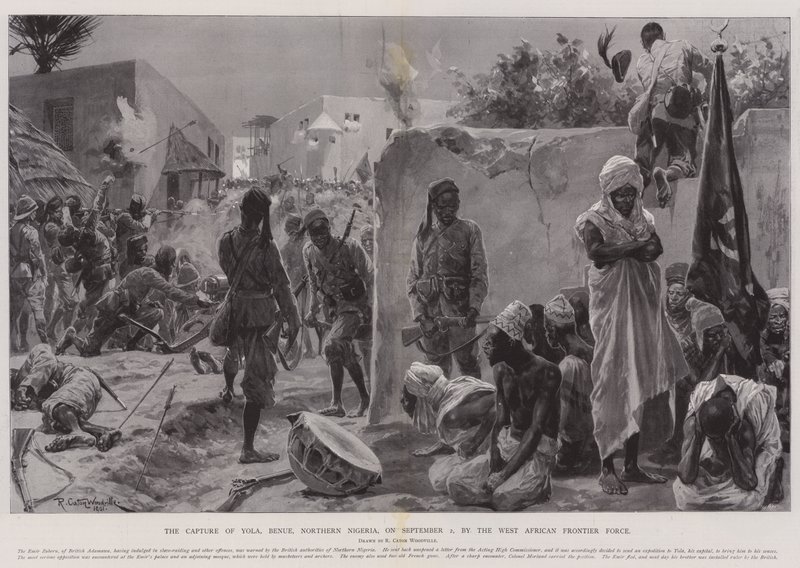 The Capture of Yola, Benue, Northern Nigeria, by the West African Frontier Force by Richard Caton Woodville junior