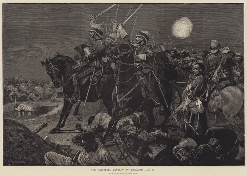 The Household Cavalry at Kassassin, 28 August by Richard Caton Woodville junior