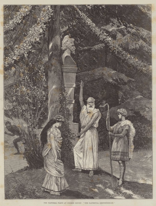 The Pastoral Plays at Coombe House, The Faithfull Shepherdesse by Richard Caton Woodville junior