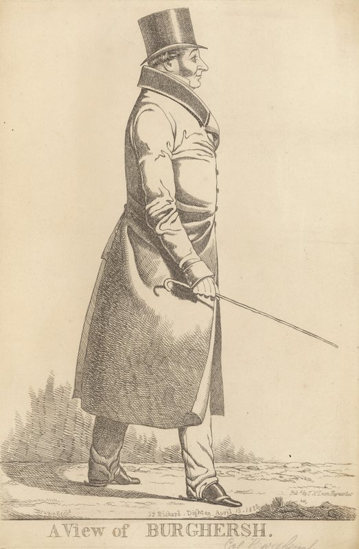 John Fane, 11th Earl of Westmorland; A View of Burghersh by Richard Dighton