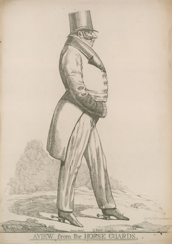 Sir Robert Bolton; A view from the Horse Guards by Richard Dighton