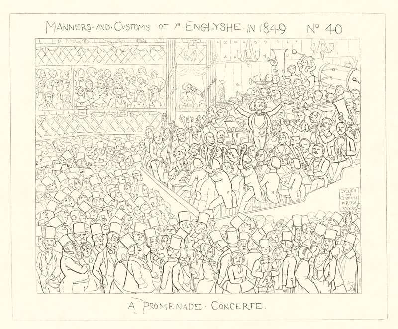 A Promenade Concert (1849) by Richard Doyle